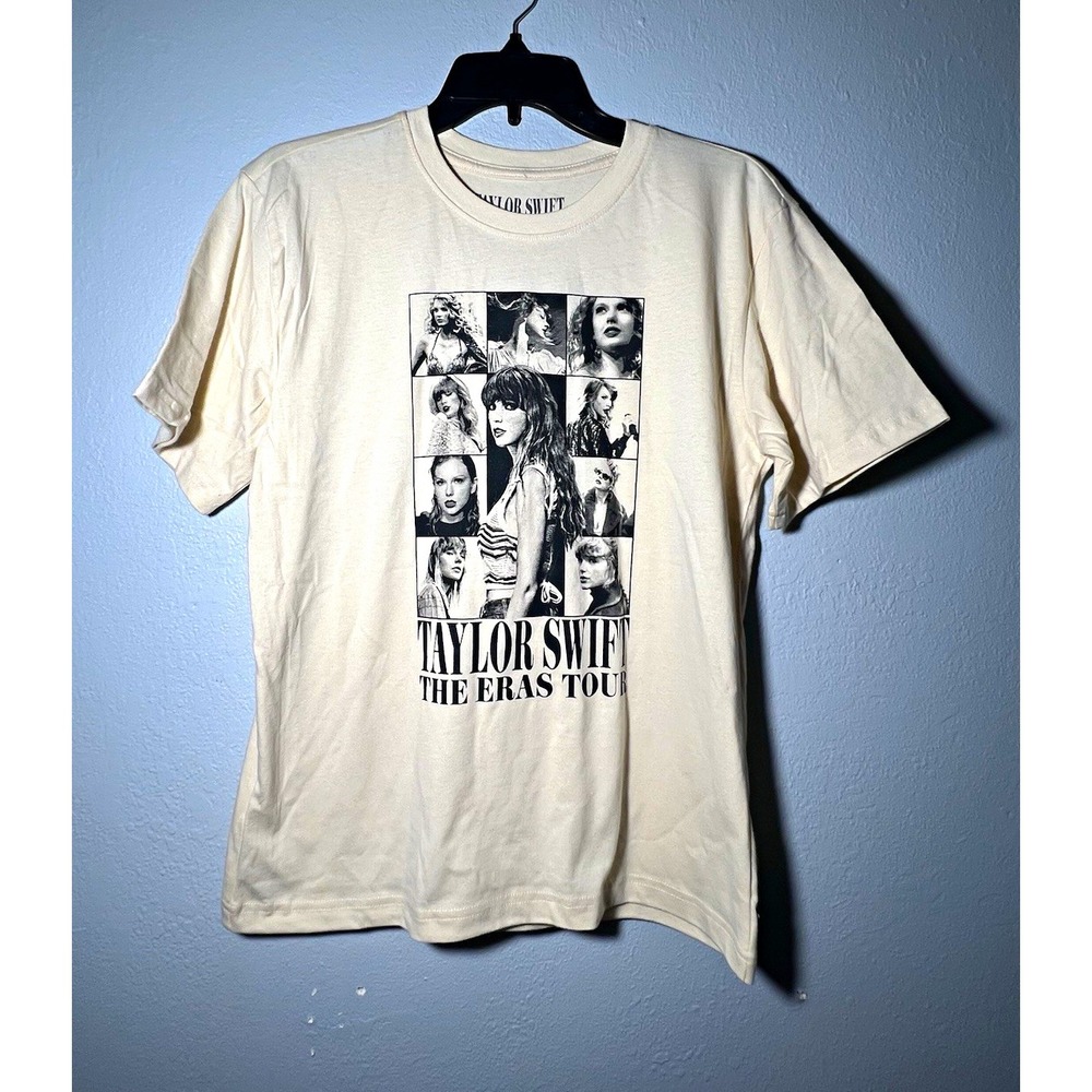 Taylor Swift The Eras Tour 2023 Cream T Shirt Official Merch Concert Tour Tee